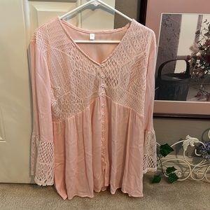 Pink Bohemian Top